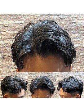 アールドボーテ 理容室(R de Beaute) 銀座 七三分け ワンカールパーマ