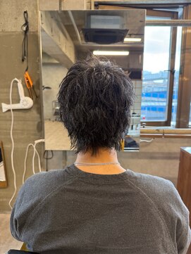 サーフカール/フェザーパーマ/ブルーブラック【都賀/メンズ】