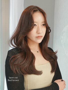 20代30代◎小顔見せ縮毛矯正巻ける艶髪