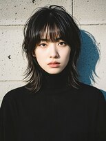 エイチ ウルフカット 大阪梅田(811)&nbsp;シルバーアッシュ裾カラーボブウルフウルフボブくびれボブ50代