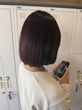 ラーム 宇部高校前店(rame) ピンクブラウンカラー、レイヤースタイル、髪質改善