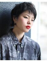 ニコヘアー(niko hair) ネイビーグレーショート▽LINEID@vey3047y