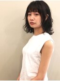 黒髪×暗髪で表現するリッジを効かせたパーマヘア【天神/警固】