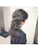 【Blanc-梅田】ハーフアップ＿ヘアアレンジ＿ロング
