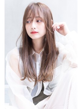 エイミー(Aimee) Aimee町田ワンカールロング×ミルクティーベージュ