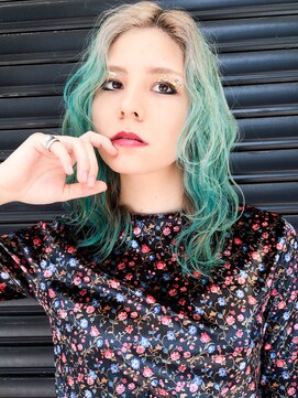 アルバム 銀座(ALBUM GINZA) 海外風ミディ_ココアブラウンフリンジウェーブ_27704