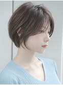 前髪長め大人ショートボブ20代30代40代【AIN.表参道】川原大地