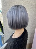 ミニボブ×ブルーグレー