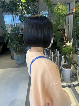 フィルムス 銀座(FILMS) 暗めカラー/ショートボブ/マロンベージュ/くすみベージュ/銀座