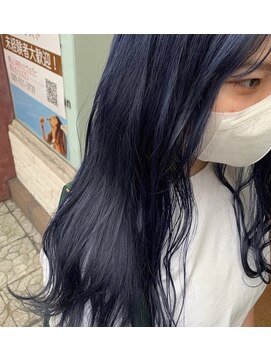 ボアップ 新居浜店(boappu) #ブルーブラック#カラー#ブリーチ
