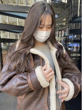 コフィー バイ メルト 吉祥寺(cofy by melt) 【中澤彩乃】ミルクチョコレートブラウンレイヤーシースルー前髪