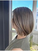 20代30代40代顔周りの白髪が気にならないグレージュカラー