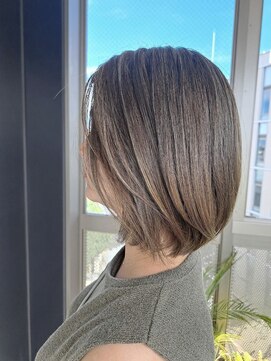 ラシェンテ リセ 西宮北口(La Sente Lycee) 20代30代40代顔周りの白髪が気にならないグレージュカラー