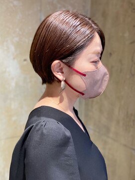 リブロ(liblo) 耳掛けハンサムショート × ベージュブラウン【liblo】