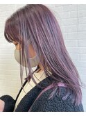 ケアブリーチ×ラベンダーグレージュ