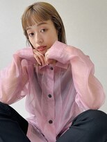 ソヨン 南草津店(SOYON) 鎖骨外ハネボブ ハイトーン アッシュベージュ オン眉