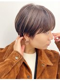 Say.岩井　コンパクトマッシュショート×ハイライト×グレージュ