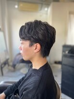 メンズカット バイ ソイクフ(メンズカット by SOY-KUFU)&nbsp;MEN'SHAIRアッシュブラックベリーショートダークアッシュ