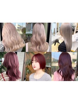 大人女子にも似合う、肌馴染みの良いハイトーンカラーが人気◎ダメージレスで“カワイイ”を実現できる＊