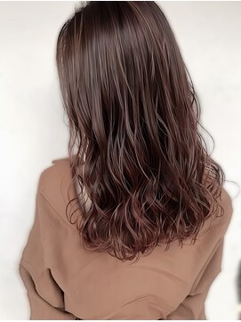 ミスグランディーヴィラス(Miss Grandee VILLAS) デジタルパーマ/ツヤ髪/ゆるフワロング/ワインレッド