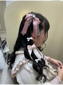 ハーフツイン推し活ヘア
