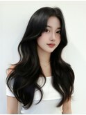 ミニウルフレイヤーカット顔周り前髪韓国ミディアムロング/銀座