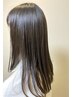 縮毛矯正ストレート＋似合わせカット￥23,100→