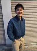 メンズダウンバングスパイキーショートベリーショート【GIA】
