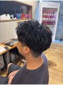 メンズショート×ナチュラルパーマ