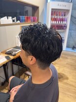 ポート(PORT)&nbsp;メンズショート×ナチュラルパーマ