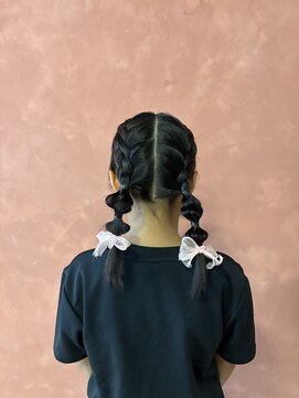 ヘアセット専門サロン by OKINAWA WATABE WEDDING 北谷店 ツイン編み込み