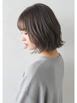 インスヘアー 京都四条大宮店(INCE HAIR)&nbsp;外はねボブ×ナチュラルグレージュ