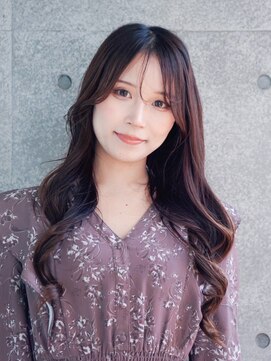 アメリ 武蔵小杉店(Ameri) チェリーブラウン×外巻きロング【1】