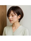 美フォルムショートボブ　20代 30代 40代 50代 60代　髪質改善