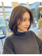 ディフィーノ 赤坂(DIFINO) タンバルモリボブ/ダークグレージュ/顎下ボブ/前髪なし