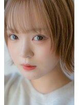 カライングドゥ(ing deux)&nbsp;大人可愛い20代30代40代黒髪前下がりショートボブ丸みショート◎