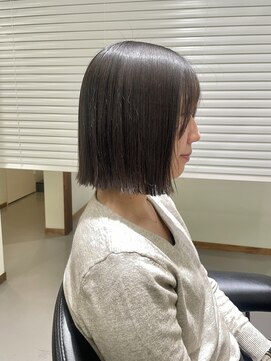 クリック(Click) 着物ヘア/大人ガーリー/ダークアッシュ/似合わせカット/小倉