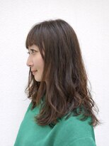 ペスコペスカ(PESCO PESCA)&nbsp;【大人女性に人気】ナチュラルミディ×柔らかウェーブ艶ブラウン