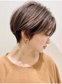 ハンサムショート/絶壁解消/大人クール/くせ毛多毛/好印象ヘア