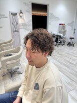 ロンド ラマ 岐阜(Lond bla-ma) センターパート×サーフカール【Lond伊藤メンズ】