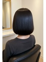 レオネ 梅田 中津店(Leone) 梅田/中津 髪質改善 ナチュラルブラックボブ