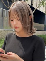 ルーブ トウキョウ(Loob. TOKYO) 透明感たっぷりのミルクティーベージュ外ハネボブ/池袋