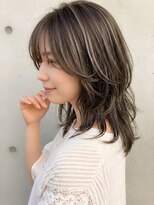 ウィールール 札幌店(WE RULE)&nbsp;透明感カラーグレージュカラーハイライトくびれレイヤー夏カラー