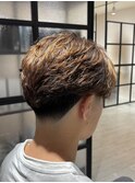 テーパーフェード×ニュアンスパーマ【カミケンネオ郡山市朝日】