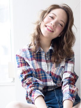 アッシュ 祐天寺店(Ash) 外国人風かきあげウェーブ