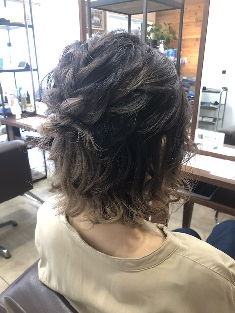 結婚式お呼ばれ☆ボブをハーフアップスタイルに【延山styling】