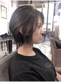 外ハネショートボブでカジュアルに☆