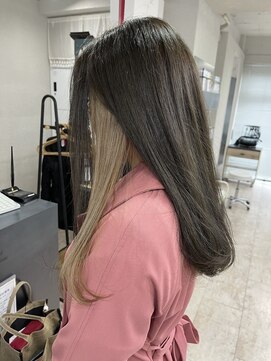 アジールヘア 所沢プロペ通り店(agir hair) インナーミルクティー10代20代30代
