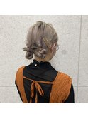 お団子ツインアレンジ☆【ヒップス大宮 北島奈那子】
