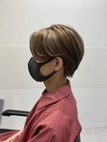 ペレ 栄店(PELE)&nbsp;センターパート×ミルクティーベージュ〇